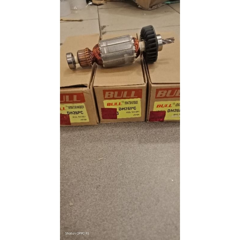 ARMATUR / ANGKER DH26PC BULL FOR MESIN BOR BETON HITACHI DH26PC / DH26PB ORIGINAL BULL