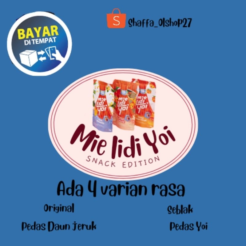 

MIE LIDI YOI- Jajanan Kekinian- Snack Viral dijamin bikin nagih