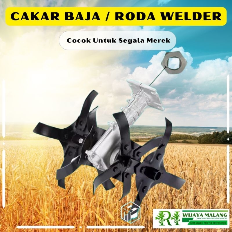 CAKAR BAJA / RODA WELDER / ALAT PENGGARUK TANAH / MESIN PENYIANG GULMA / MESIN PENGGARUK TANAH / CAK