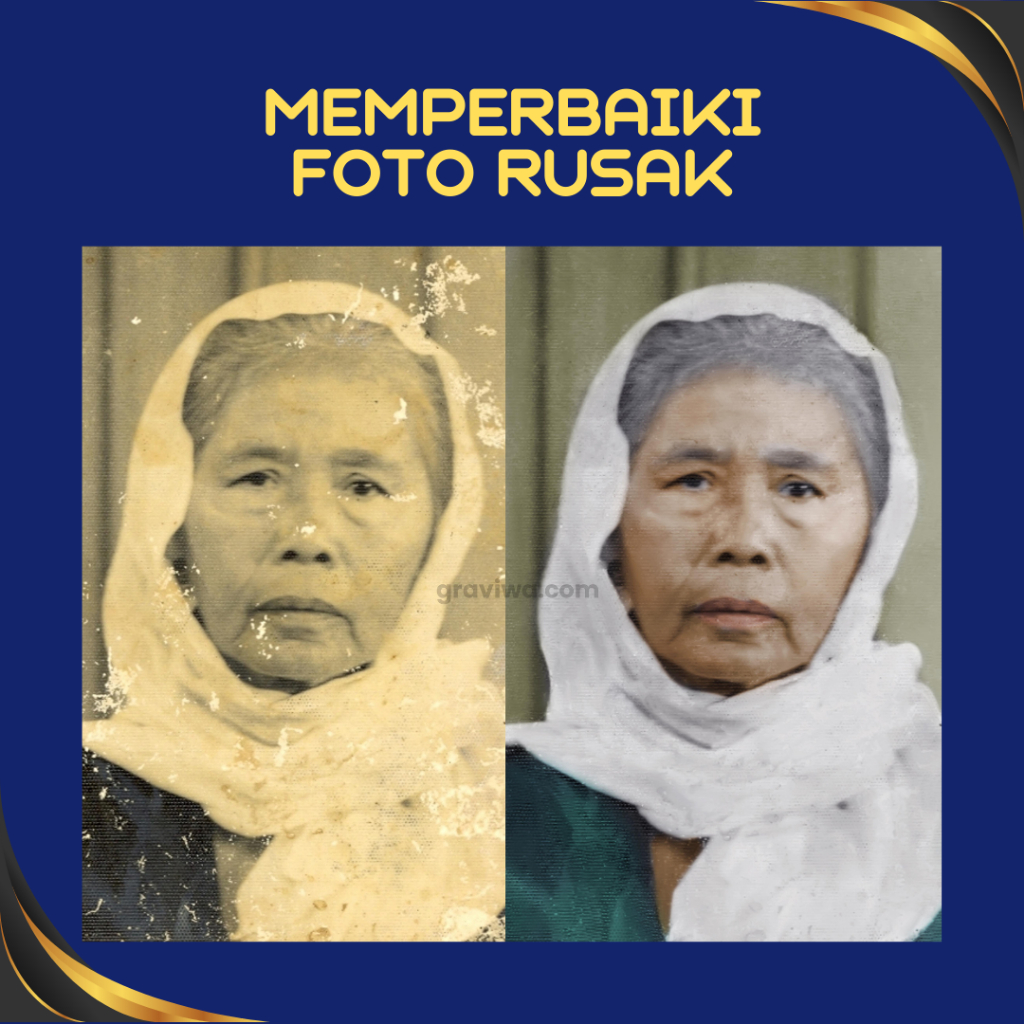 Restorasi Foto Jadul / Foto Rusak / Perbaiki Foto Rusak