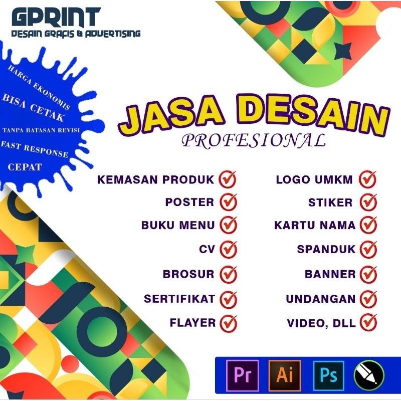 Jasan Desain Grafis & Percetakan gprint