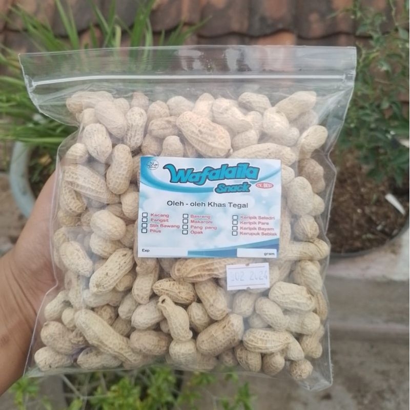 

Kacang kulit asin super 250gr kacang sangrai