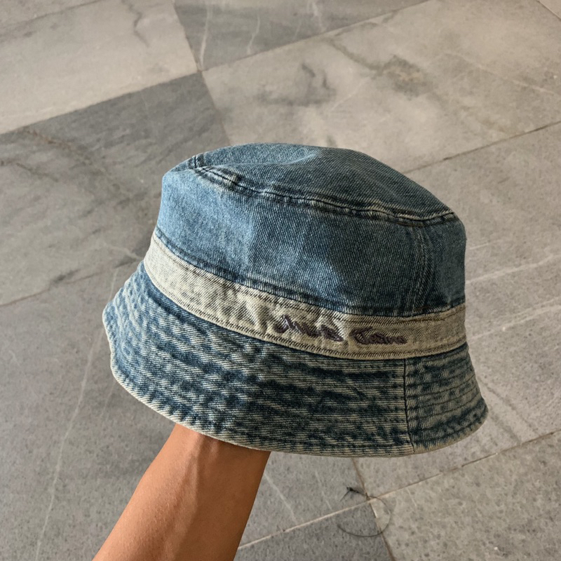 bucket hat topi kupluk mlb jeans second original