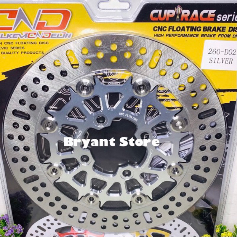 PIRINGAN CAKRAM DEPAN DELKEVIC 260MM D01 NINJA R 260 MM CNC FLOATING BRAKE DISK STANLESS NINJAR HOLE LUBANG BAUT 4