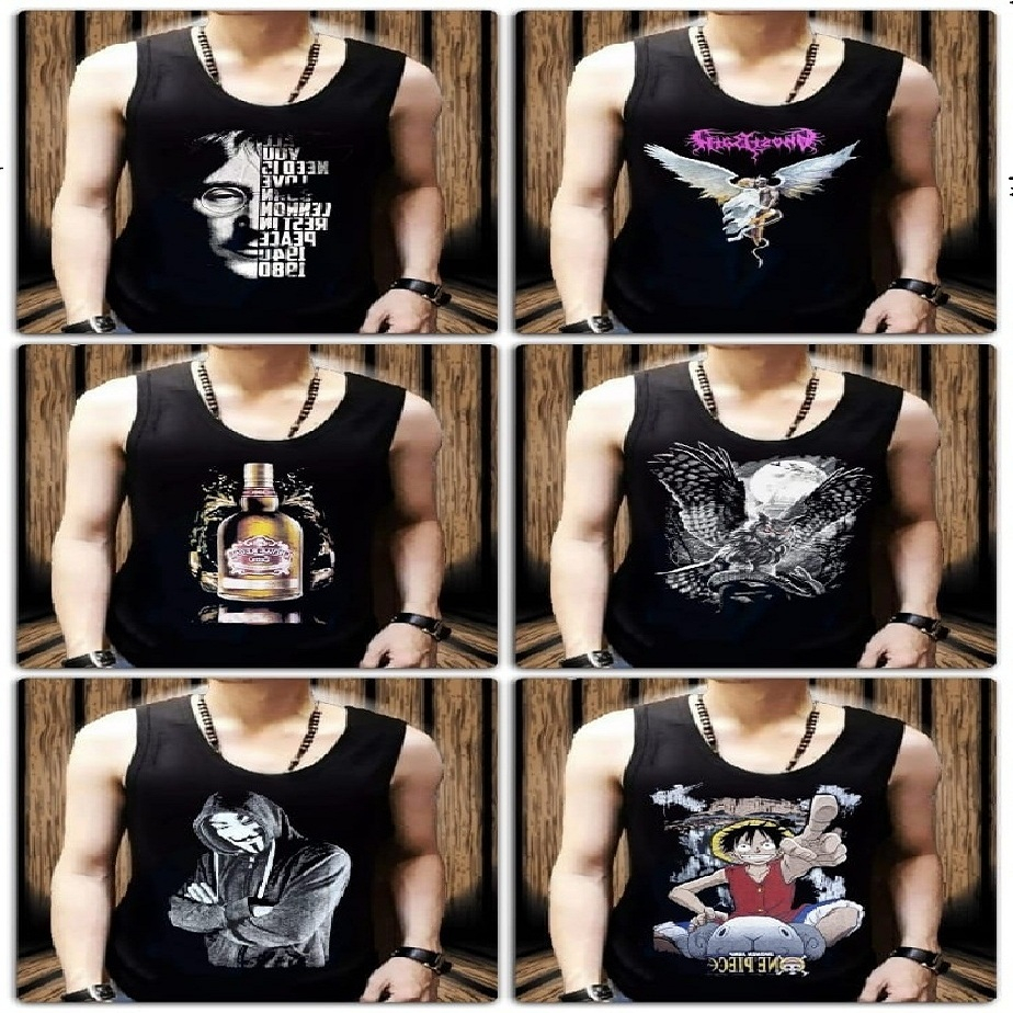 new promo kaos singlet distro / singlet oblong / tangtop oblong / singlet minuman / kaos tampa lenga