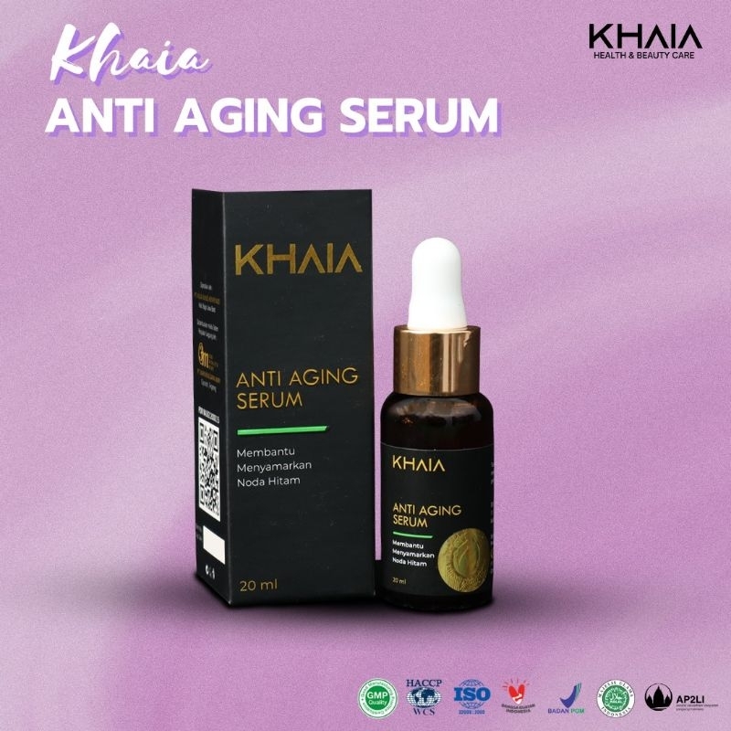 serum khaia anti aging-serum flekhitam-anti penuaan dini-kerutan