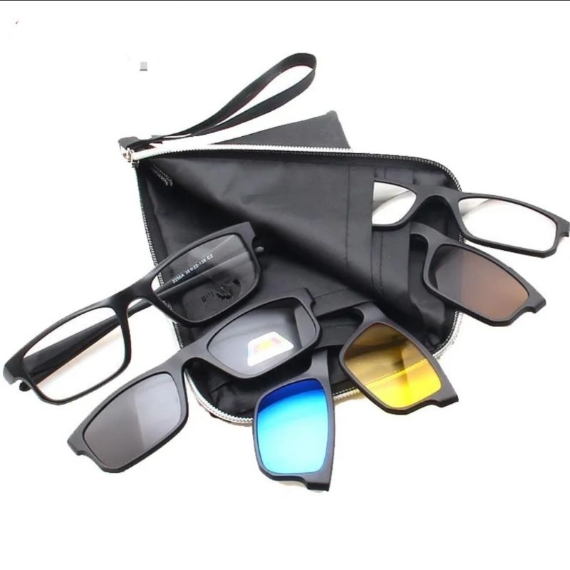 kacamata clip on voltage 5 lensa kacamata fashion pria wanita bisa custom lensa minus