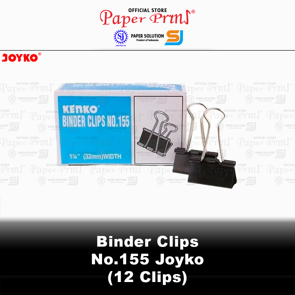 

Binder Clip 155 - Box Kecil isi 12 Clips