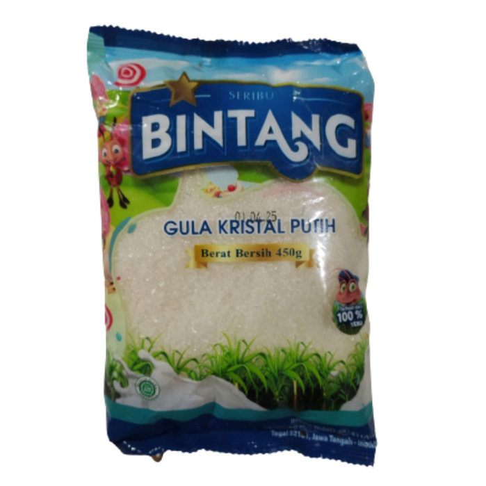 

Gula Kristal Putih Seribu Bintang 450 gr