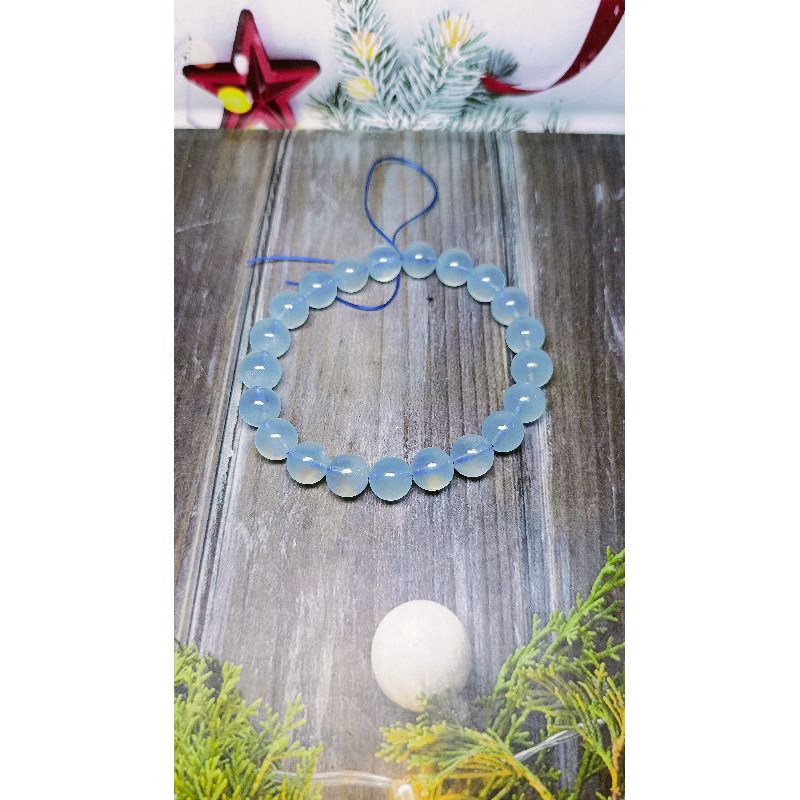 gelang kristal asli Aquamarine