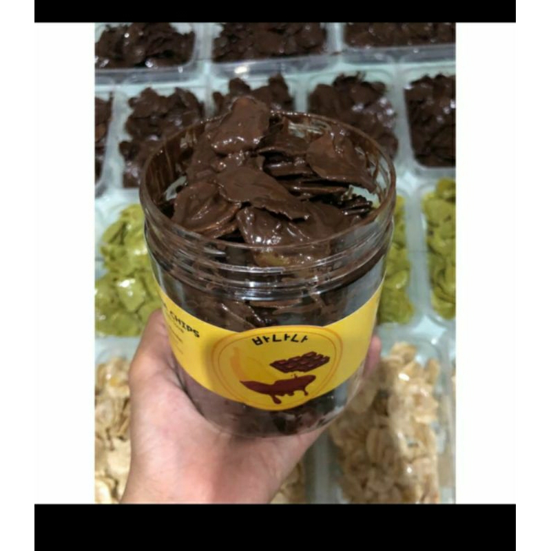 

keripik pisang coklat lumer