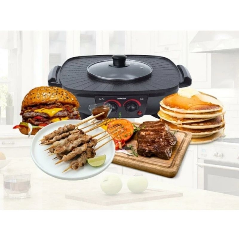 lock n lock electric 2 in 1 grill & pot