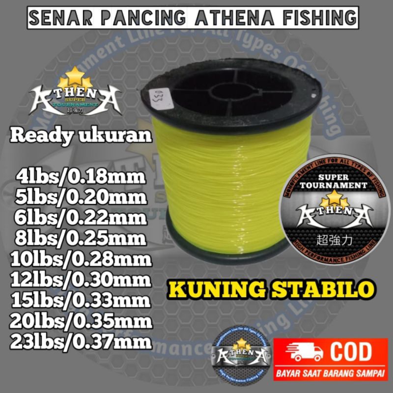 senar pancing super kuat 1800m senar pancing kecil kuat 50 kg senar pancing athena