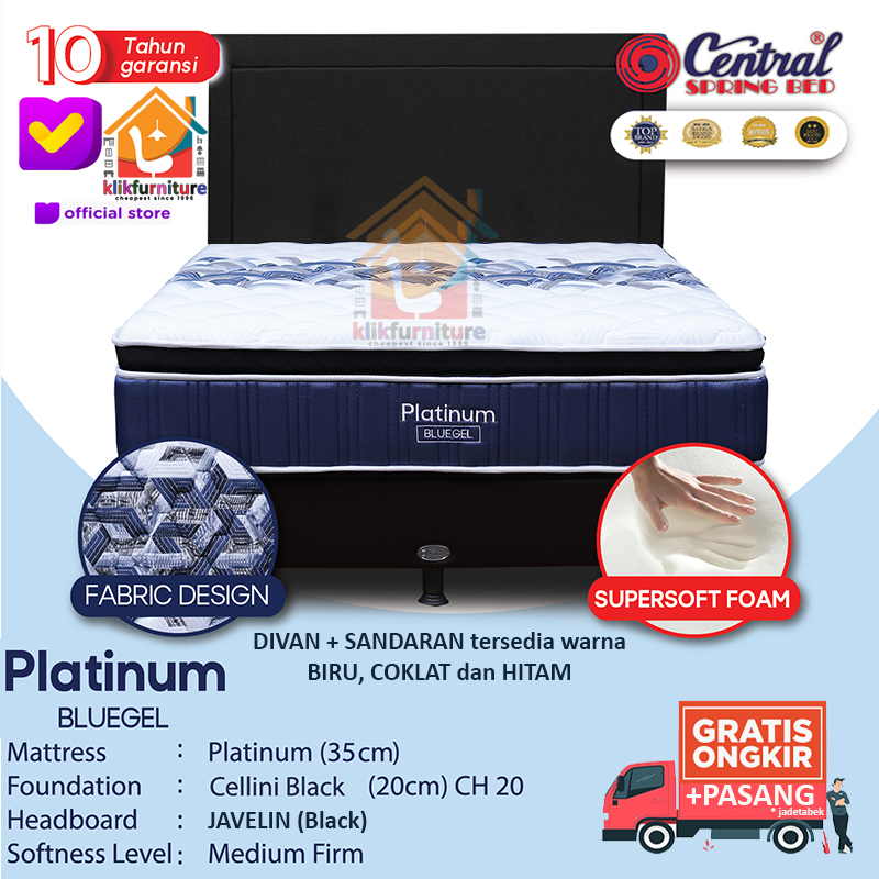 Springbed Central PLATINUM Pillow Top Sandaran Javelin