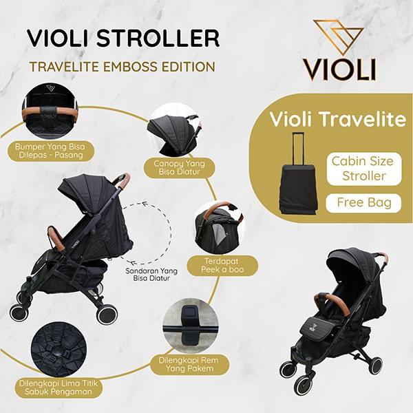 Violi Stroller Travelite Emboss