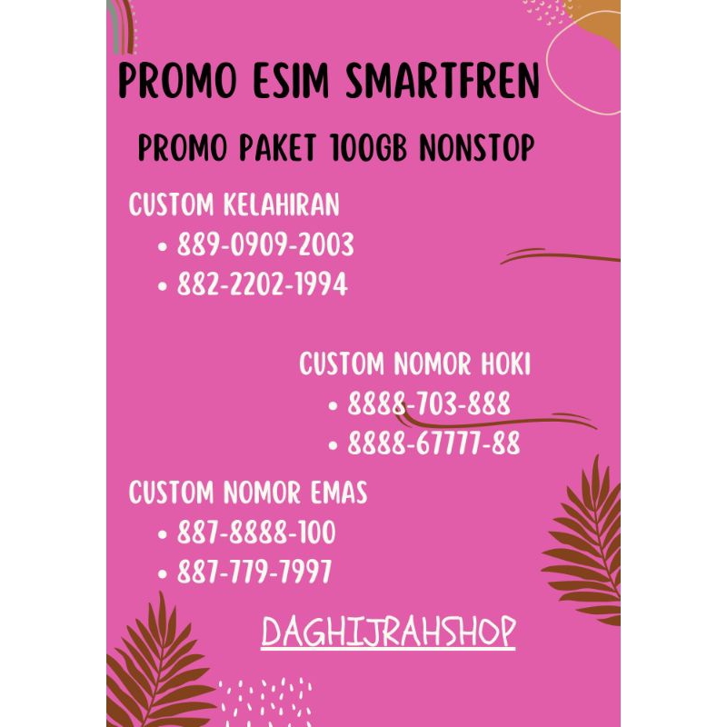 SMARTFREN KUOTA 100GB FULL NONSTOP