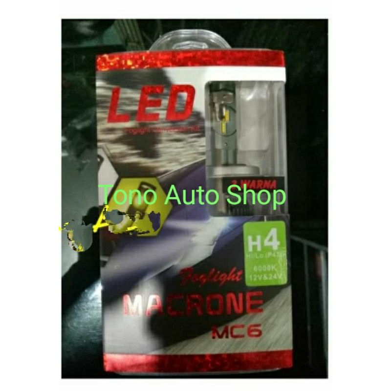 Bolam lampu H4 LED 3 warna