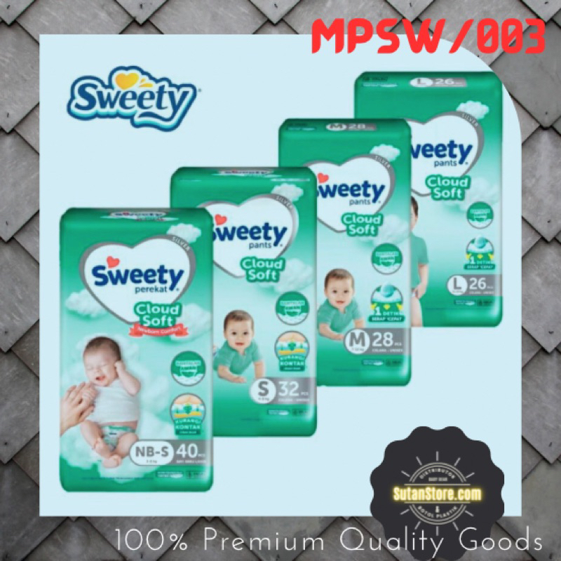 PAMPERS SWEETY PANTS GOLD | SILVER | BRONZE