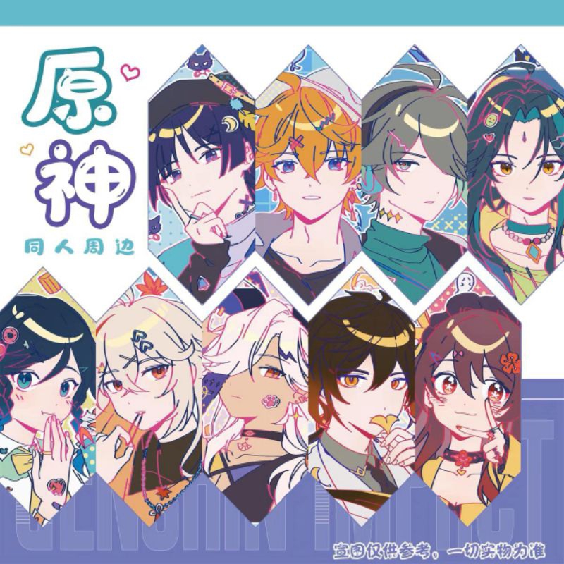 GENSHIN IMPACT ALL CHARACTER ZHONGLI XIAO CYNO KAZUHA ALHAITHAM SCARAMOUCE HUTAO TARTAGLIA PHOTOCARD