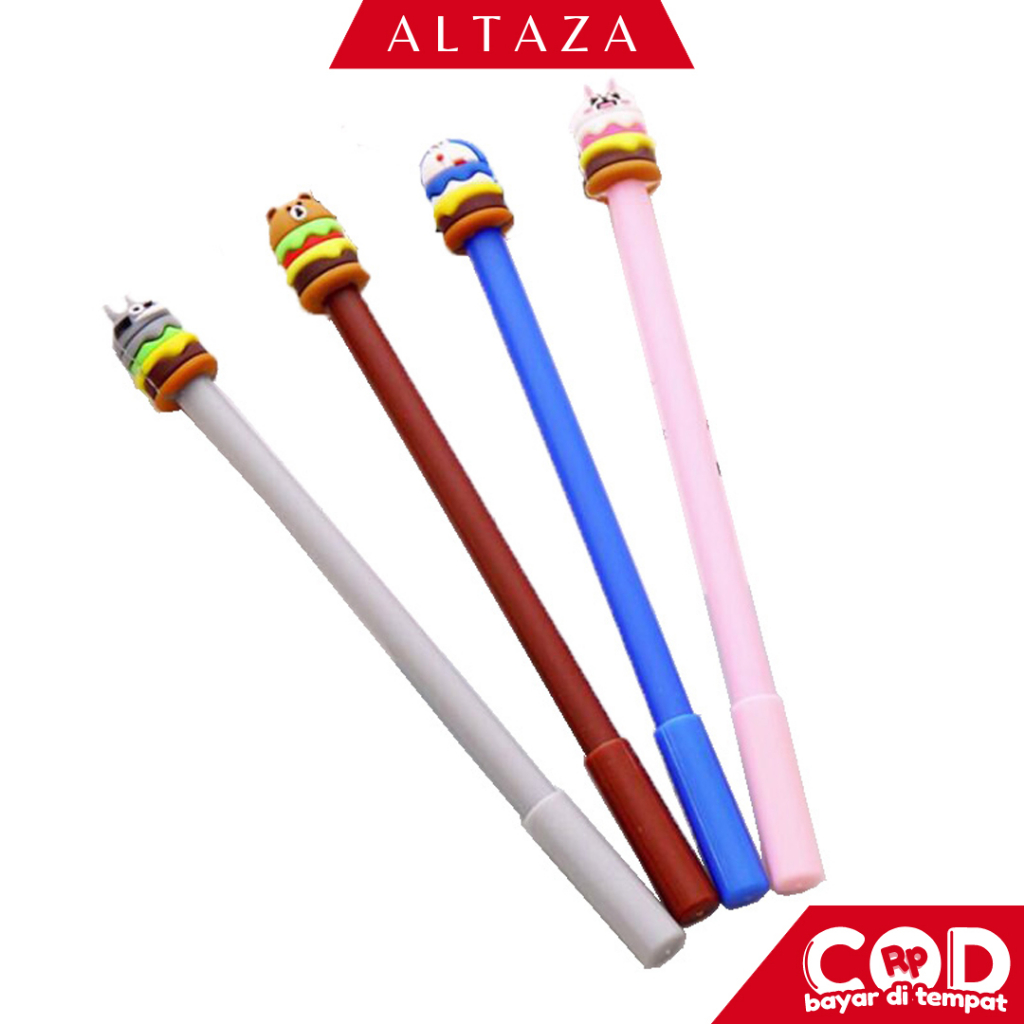 

ALTAZA COD Pena Burger Karakter Stationery Alat Tulis Produk Import Murah U143 / U162