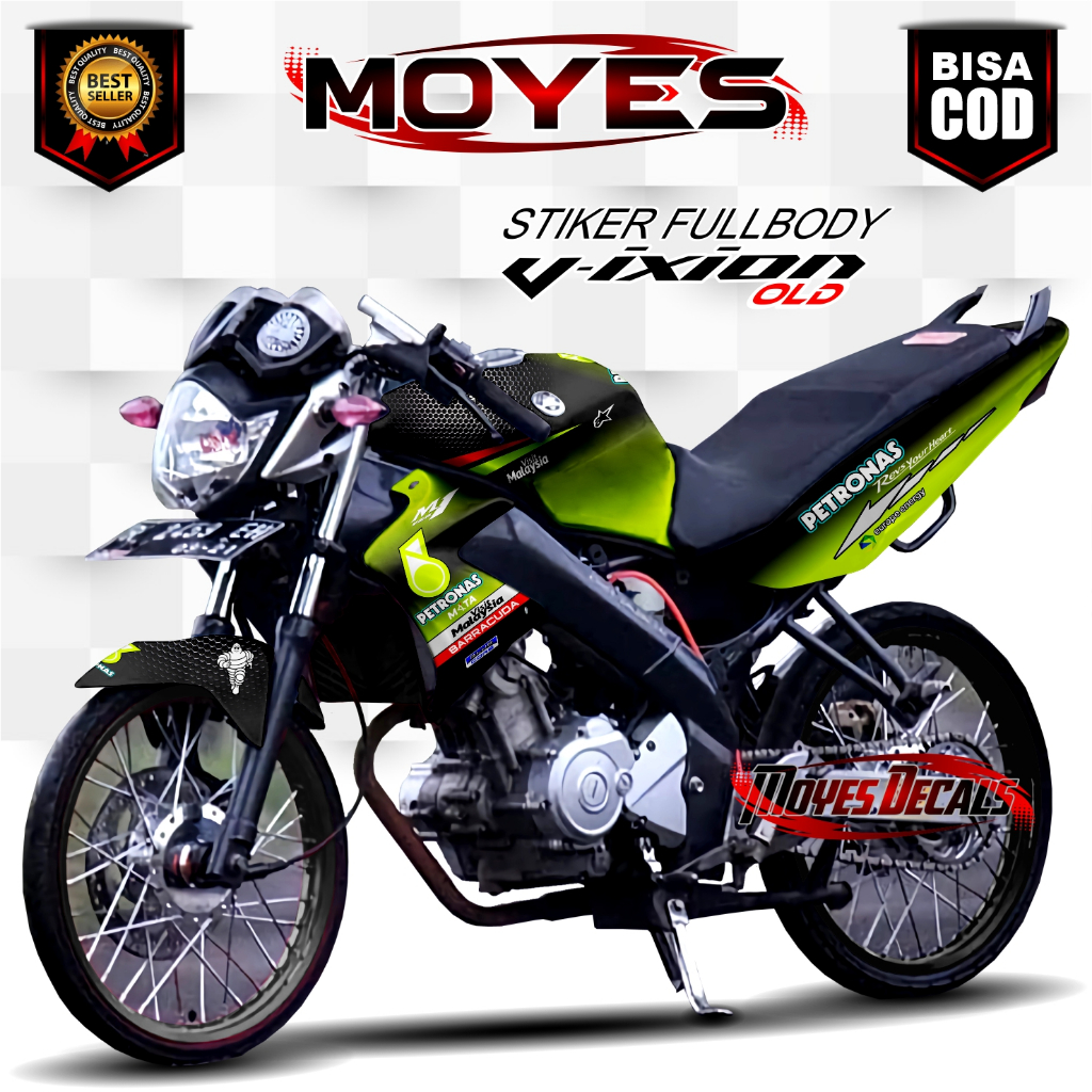 Decal variasi Vixion old Motif Petronas / Decal Stiker Vixion OLD Fullbody MYS290