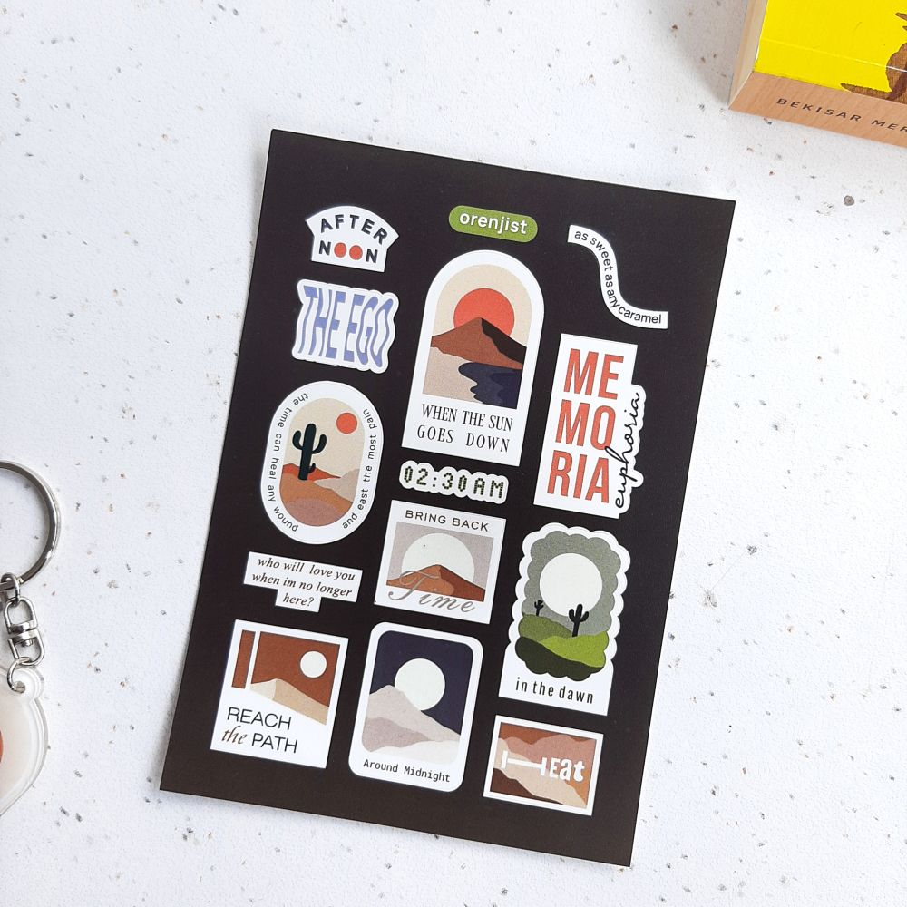 

ORENJIST Arabian Sticker Sheet / Stiker Kiss Cut