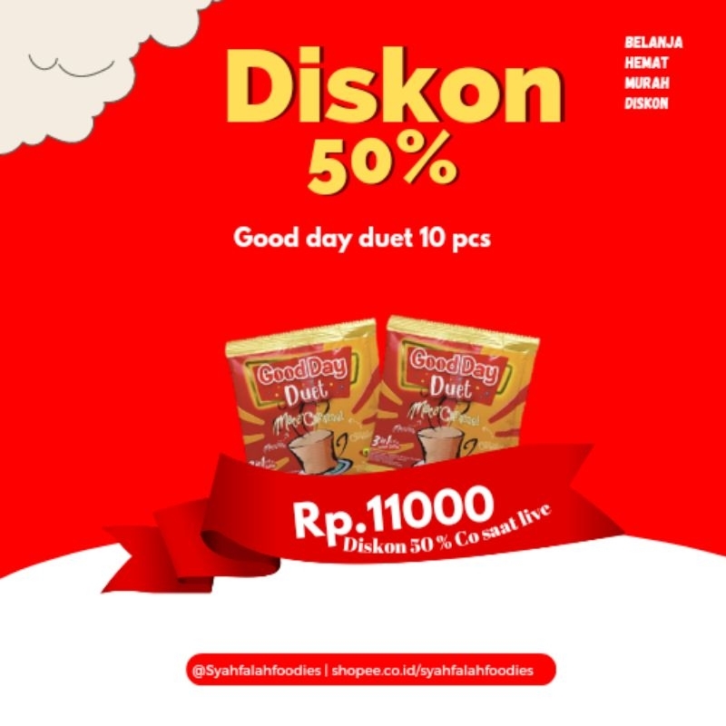 Kopi good day duet 10 Pcs