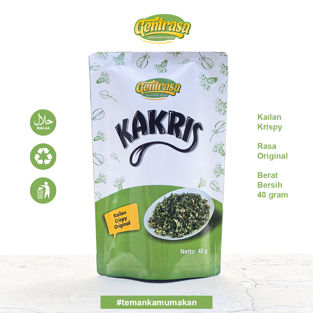 

Gentrasa - Kailan Krispy Rasa Original / Bumbu Sayur Tabur Siap Makan / Kemasan 40Gram