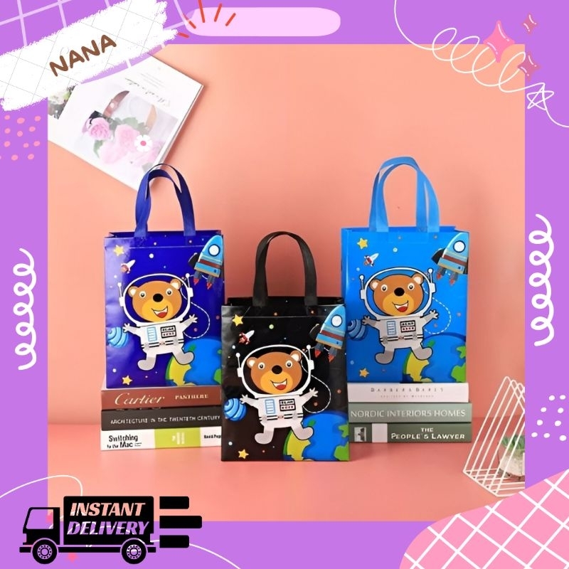 

TAS GOODIE BAG ULANG TAHUN BESAR DINO ,ASTRONOT TAS HADIAH HAMPERS LUCU