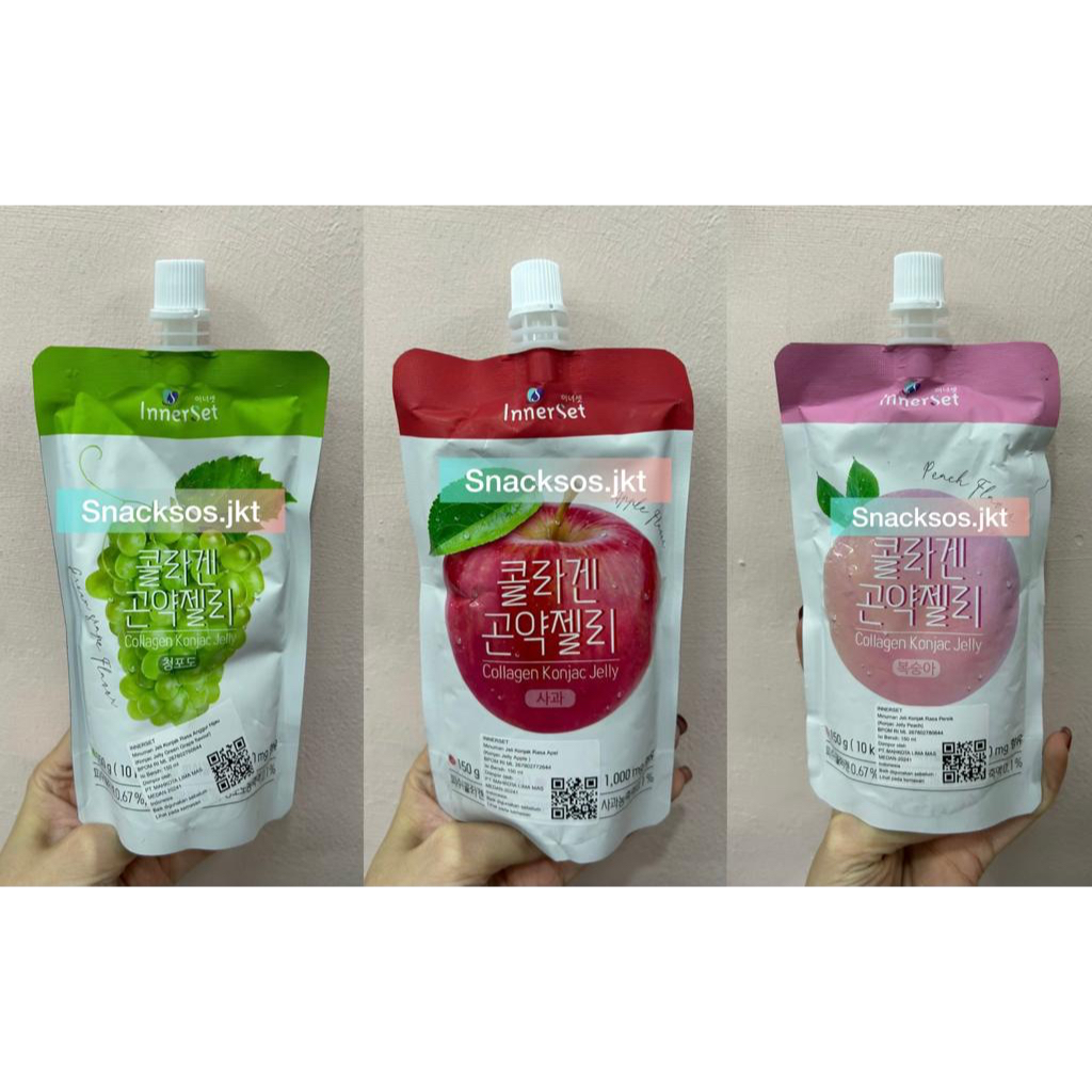 

INNERSET KONJAC JELLY APPLE / GREEN GRAPE / PEACH