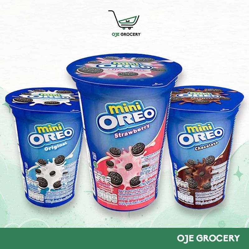 

MINI OREO BISKUIT 61,3GR - OREO RASA STRAWBERRY COKLAT VANILLA