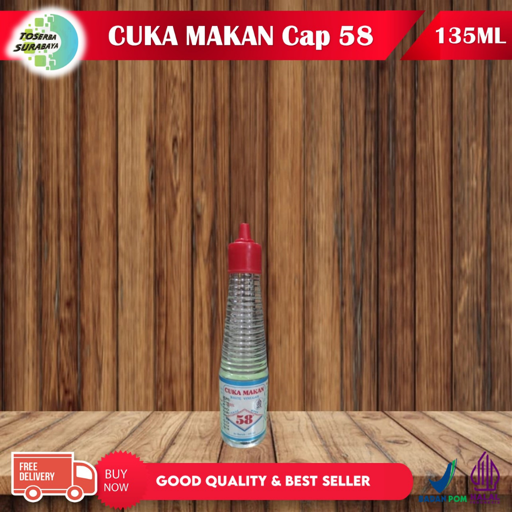 

CUKA Masak Cap 58 Kemasan Botol 135ml HALAL & BPOM