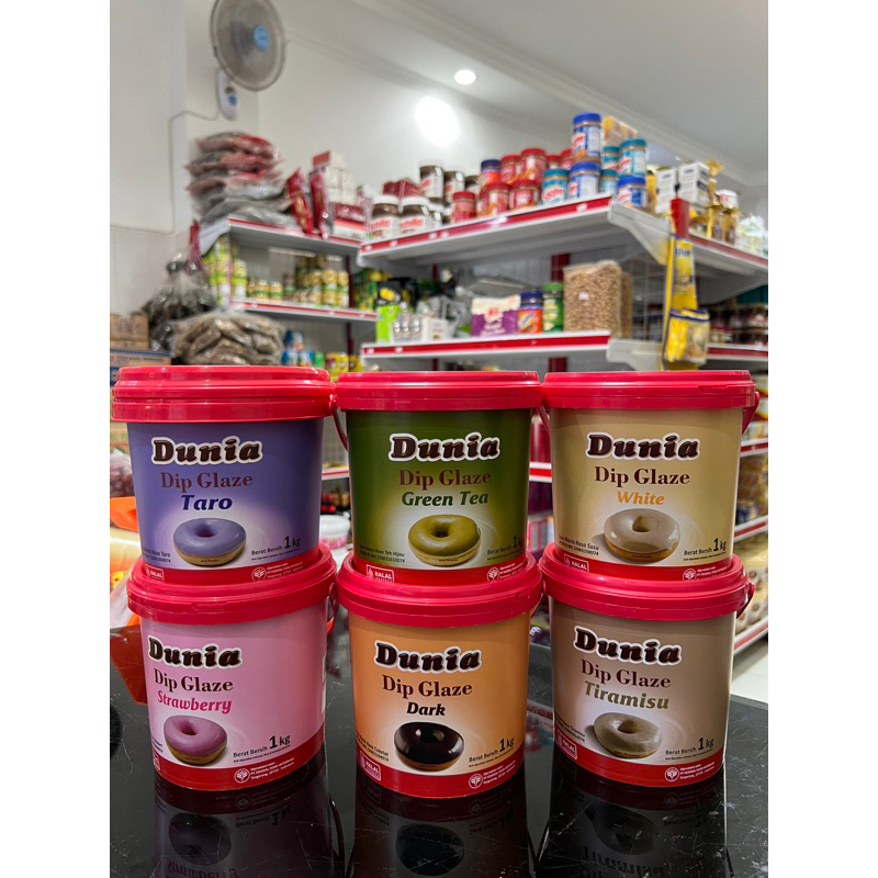 

Dunia Dip Glaze 1kg Aneka Rasa (Free Bubble Wrap+Kardus) (Khusus Paket)