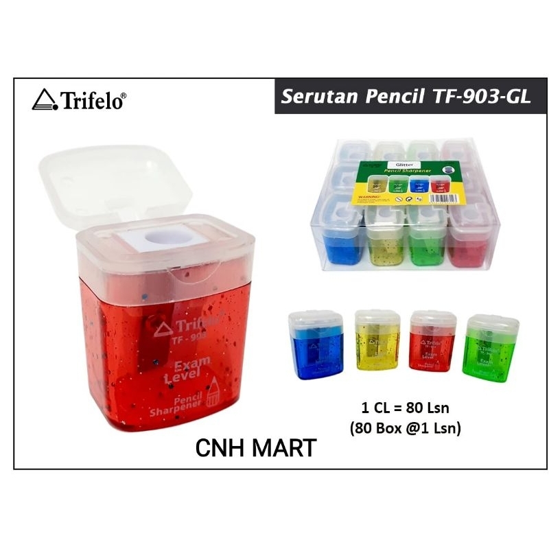 

AT 1 Pak (12Pcs) Rautan Trifero TF- 903 GL - Serutan Pensil 1 Lubang - Harga 12 PCS