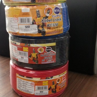 KABEL LISTRIK TEMBAGA KITANI NYA 2.5 mm x 50 meter TUNGGAL SNI