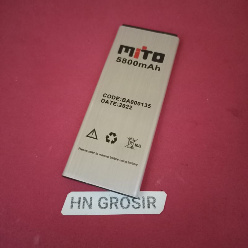 Baterai Batre Mito A17 fantasy X BA-00135 BA-000135 Original Battery hp