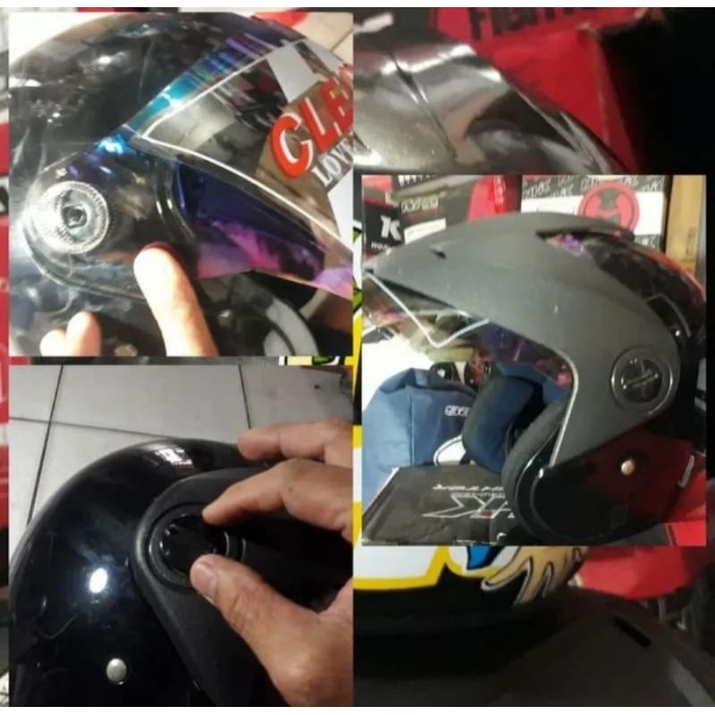 RK Kaca helm honda trx 3 kaca helm honda half face