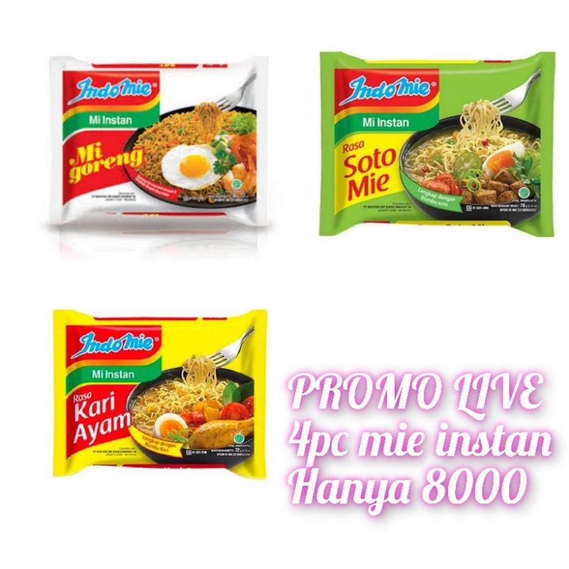 

Indomie Goreng Kare Soto (4pc) 82gr Mie Instan