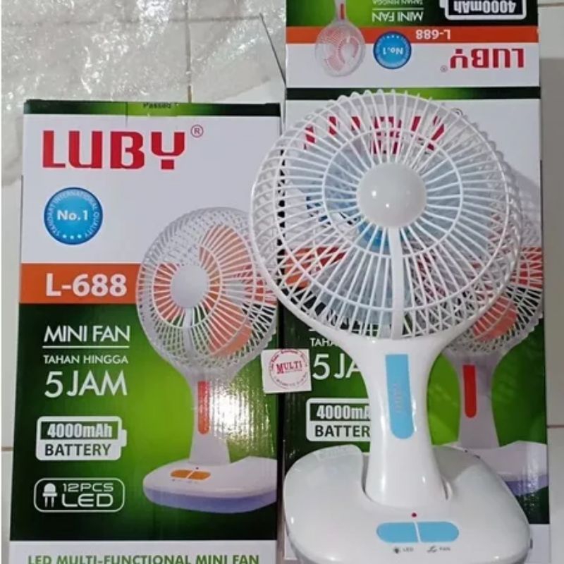 Kipas Angin Lampu Emergency / Kipas Angin Portable Cas