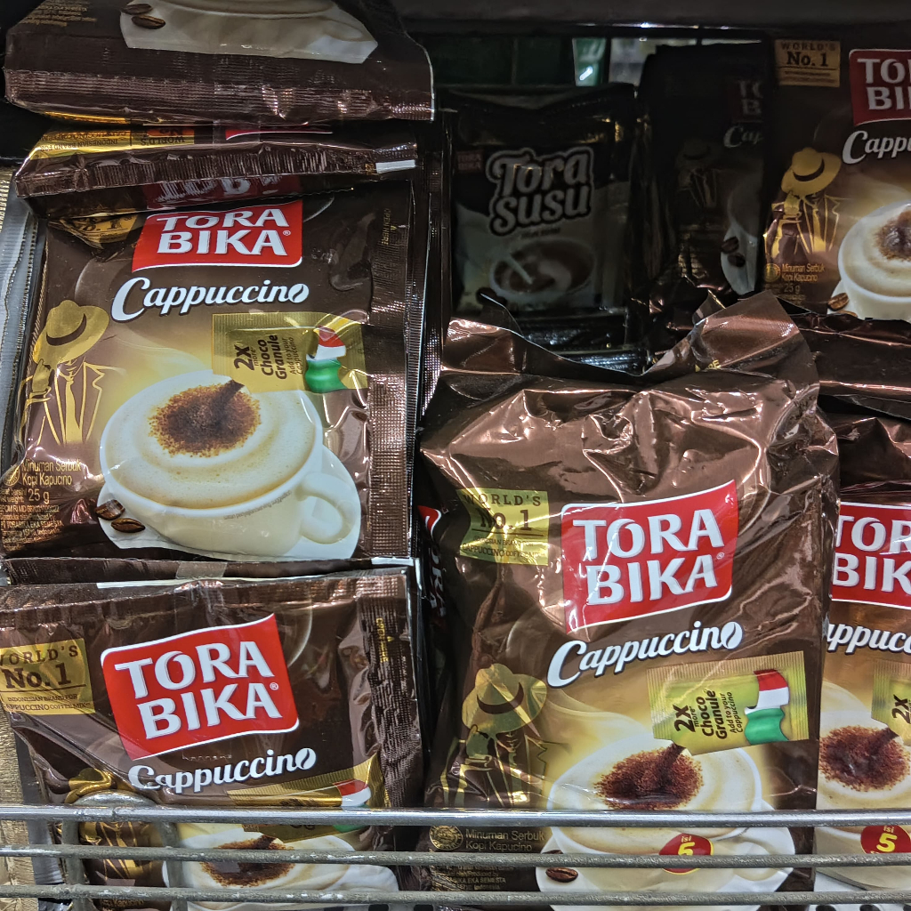 

Kopi TORABIKA CAPPUCCINO Torabika Cappucino + Granule 25gr 1 Renteng isi 10 pcs