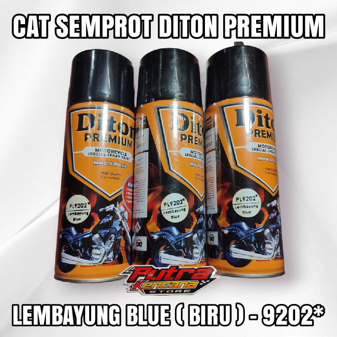 CAT SEMPROT DITON PREMIUM - LEMBAYUNG BLUE (BIRU) 9202* - CAT BODY MOTOR