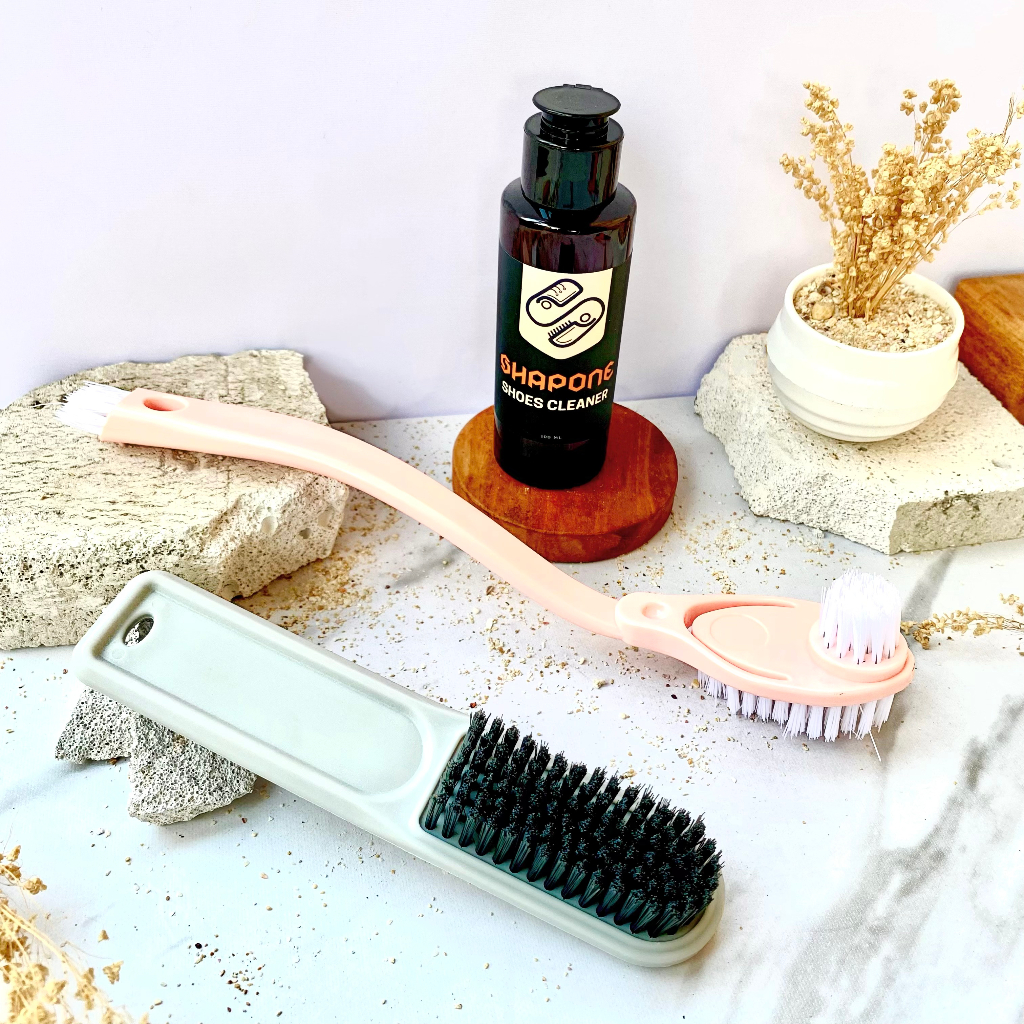 BOUNDLING KIT 2 SIKAT MULTIFUNGSI DENGAN SHOES CLEANER / PERAWATAN PEMBERSIH SEPATU UNTUK SEGALA JEN