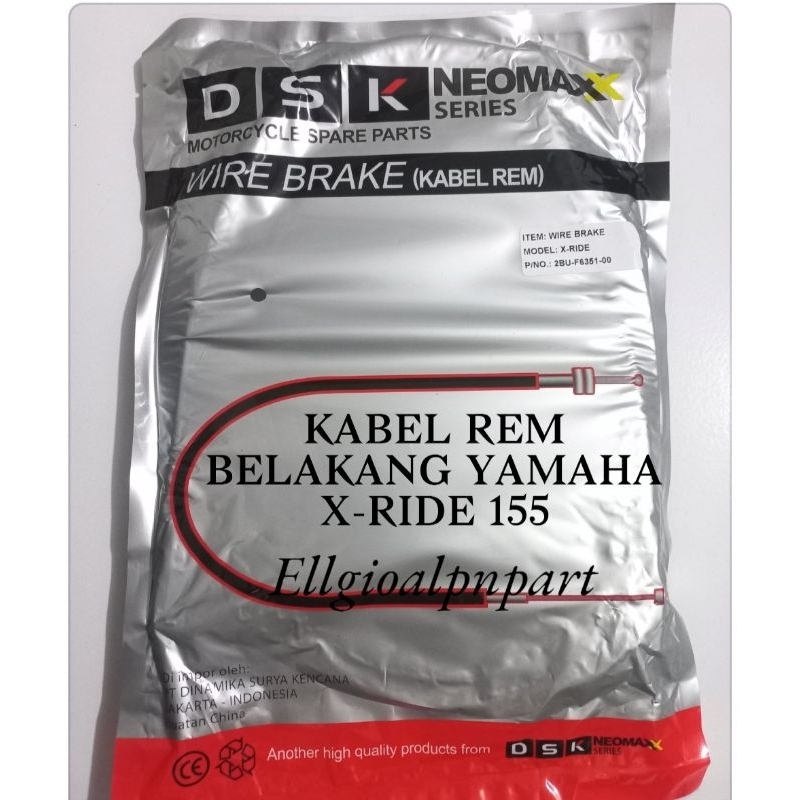 KABEL REM BELAKANG YAMAHA X RIDE XRIDE 155 TALI REM X RIDE 155