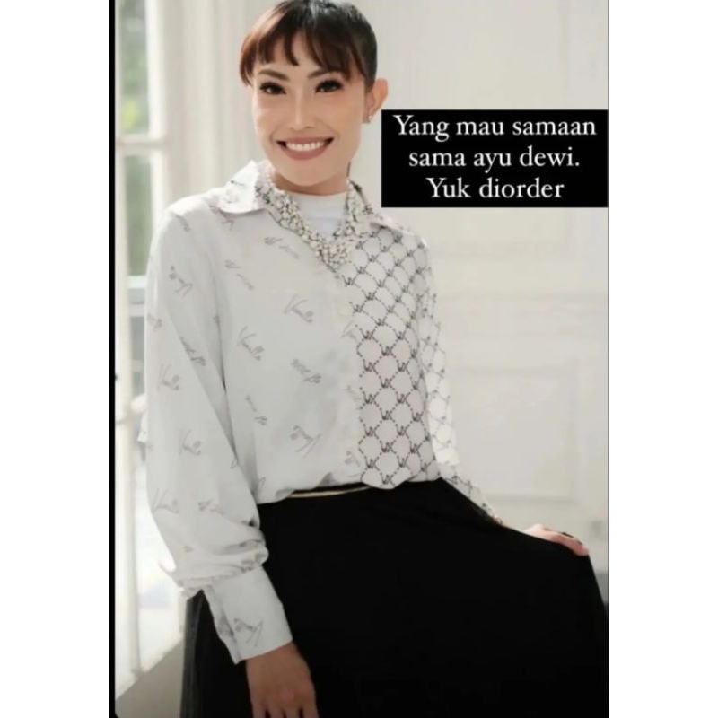 new monogram blouse by vanilla hijab