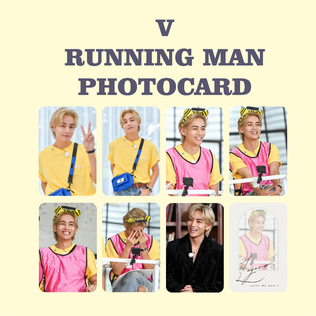 [KUKIRA] Photocard Taehyung V LayoVer at Running Man
