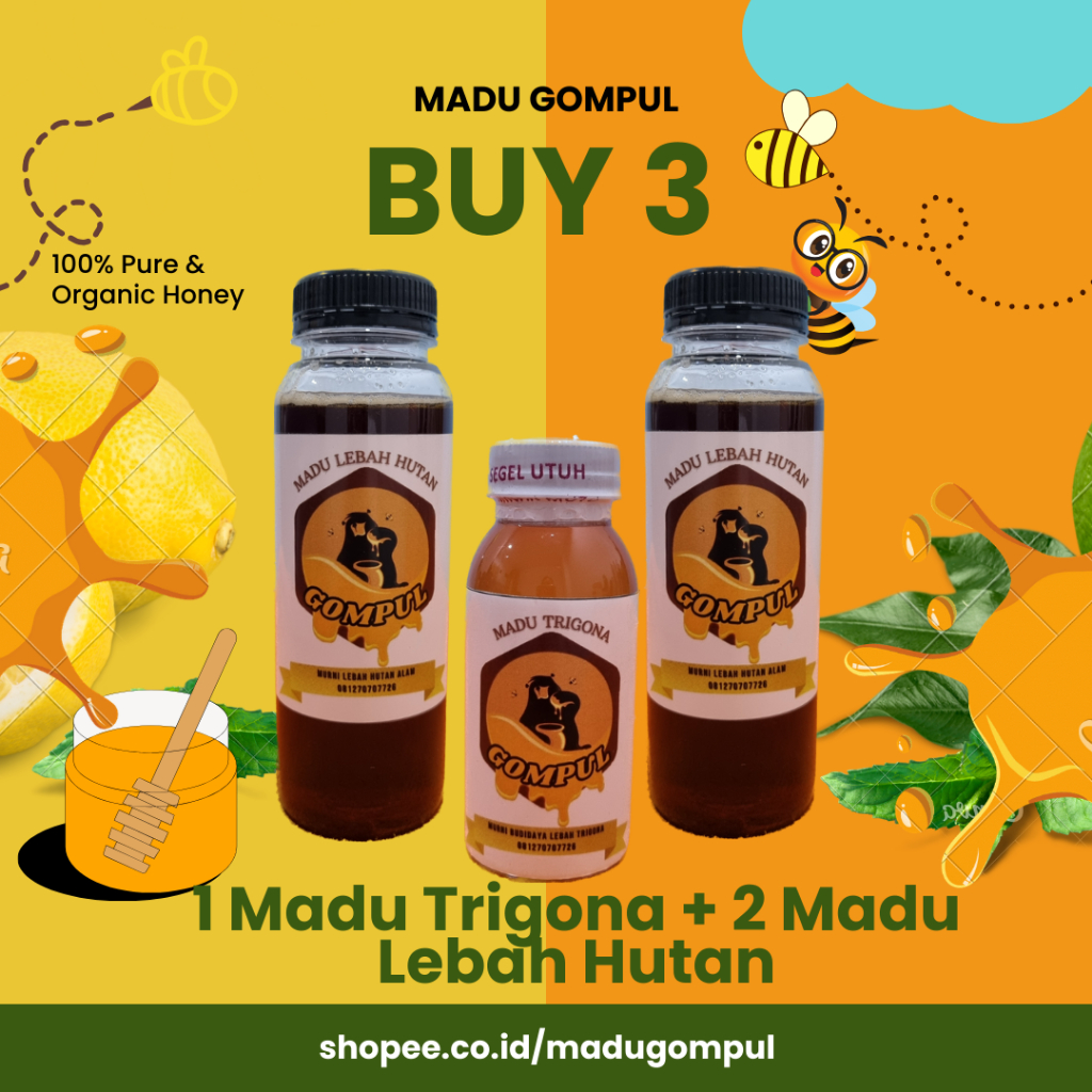 

PAKET Madu Trigona ASLI / Madu Klanceng Asli / Madu Kelulut ASLI 100% Original dan Madu Lebah HUtan ASLI TERBAIK Harga Terjangkau Kualitas Terjamin untuk mengobati Asam Lambung, Madu ASLI dari sarang langsung