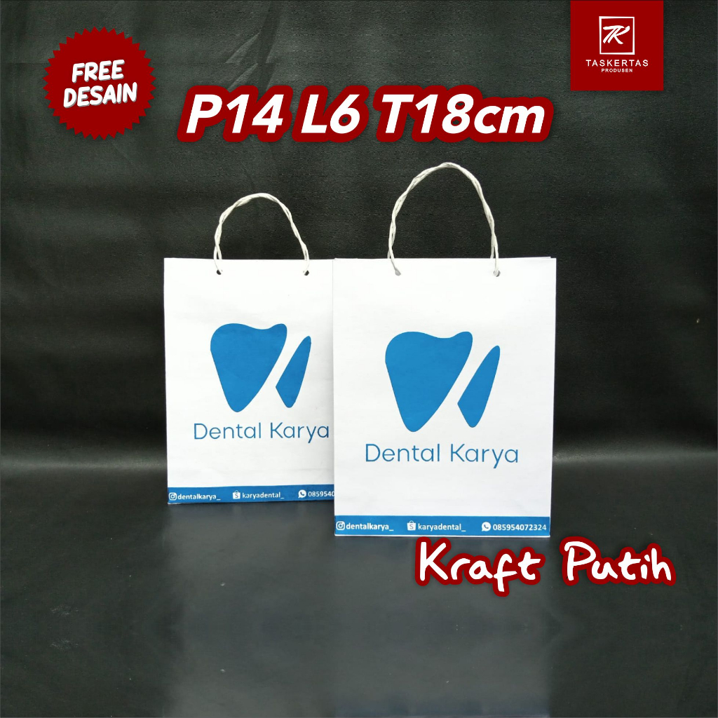 

Paperbag Custom, Paperbag Wedding Souvenir Free Design Sablon Uk 14x6x18cm