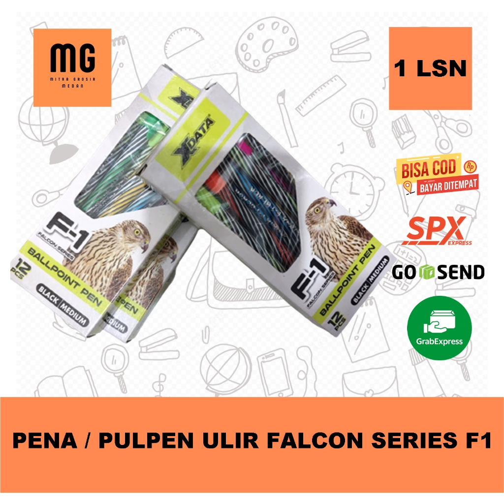

Pena / Pulpen Ulir Falcon Series F1 Warna Murah Harga Perlusin