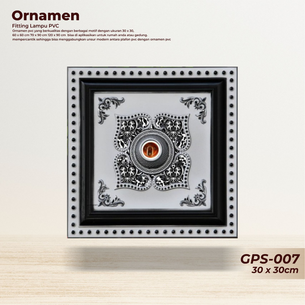 FITTING LAMPU PLAFON 30 CM-FITTING LAMPU ORNAMEN-FITTING LAMPU HIAS ORNAMEN-VITING-ORNAMEN..