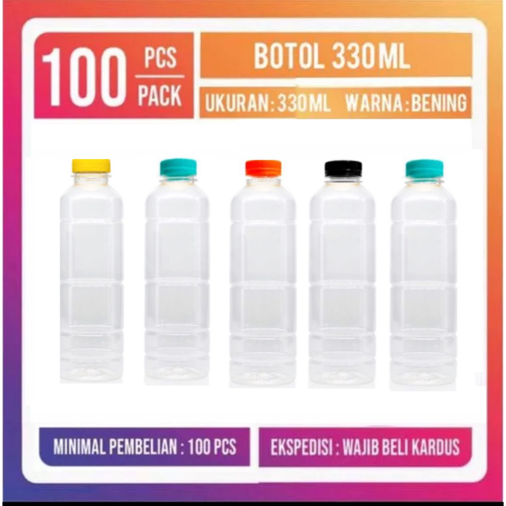 Botol Plastik 330 ml-Botol Pristine 330 ml-Botol Sn 330 ml Botol almond 330 ml